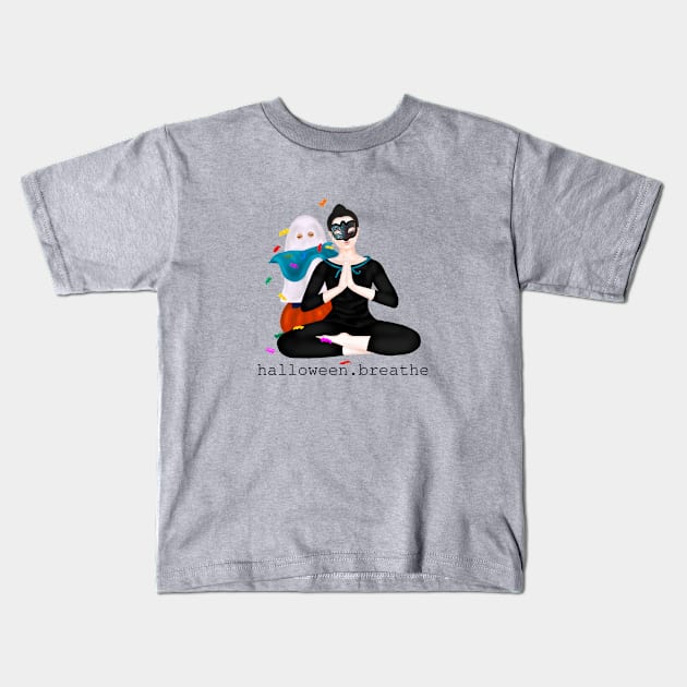 halloween. breathe Kids T-Shirt by Breathe Serene 